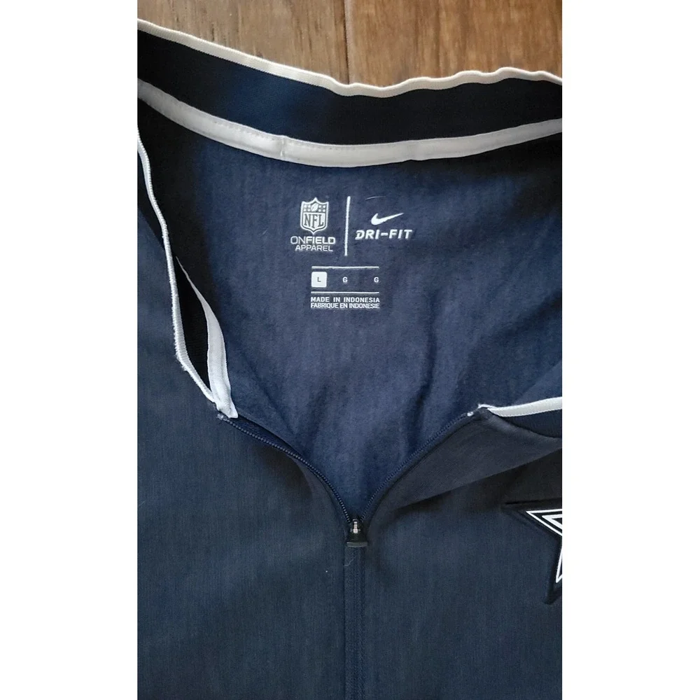 Nike Dallas Cowboys Men's NFL Team Apparel 1/4‎ Zip Pullover Long Sleeve Size L